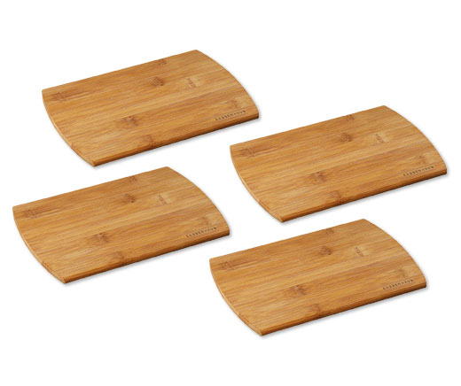 Planchettes pour petit-déjeuner «Bambou» (jeu de 4)