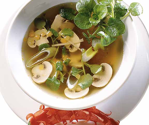 Pikante Suppe mit Brunnenkresse | Betty Bossi