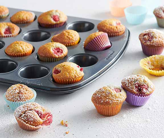 Mini-muffins aux framboises