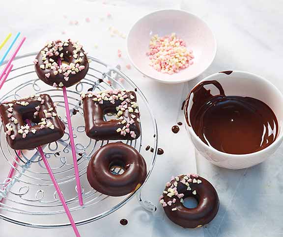Glutenfreie Schokolade-Donuts