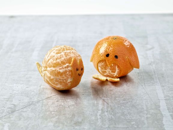 Escargot ou pingouin en mandarine