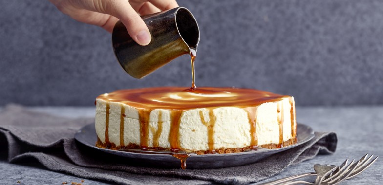 <b>Cheesecake au caramel</b>