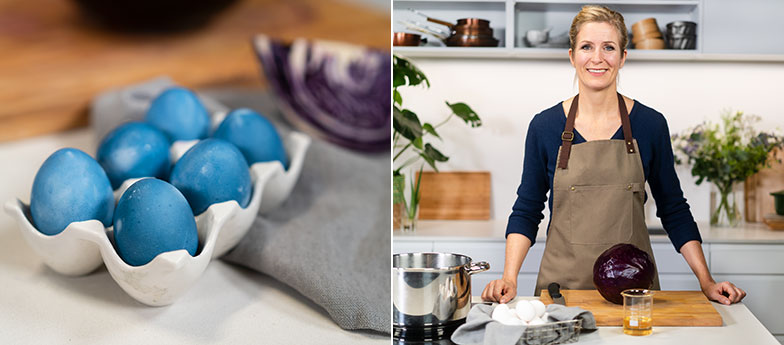 Kitchen hack: teindre des œufs de Pâques avec du chou rouge