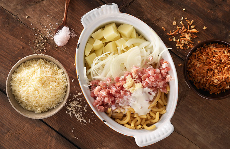 Les macaronis du chalet sont les précurseurs du one pot pasta.