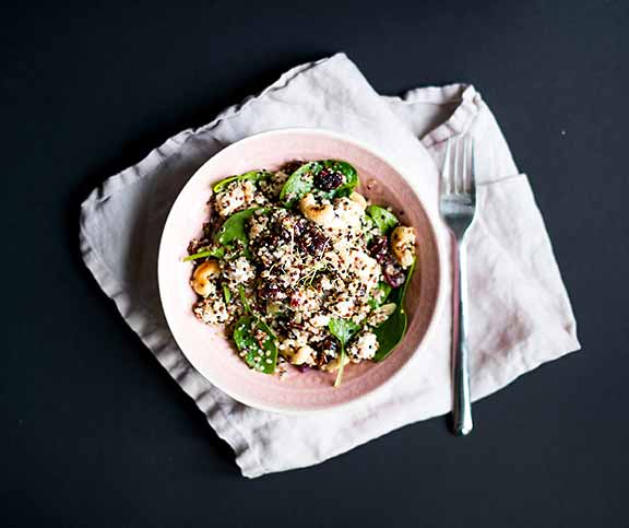 Quinoa aux épinards (végétarien)