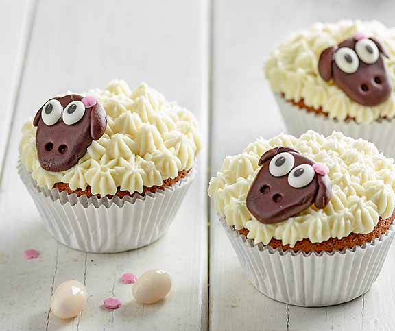Des cupcakes en forme de mouton