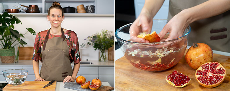 Kitchen Hack: Granatäpfel entkernen