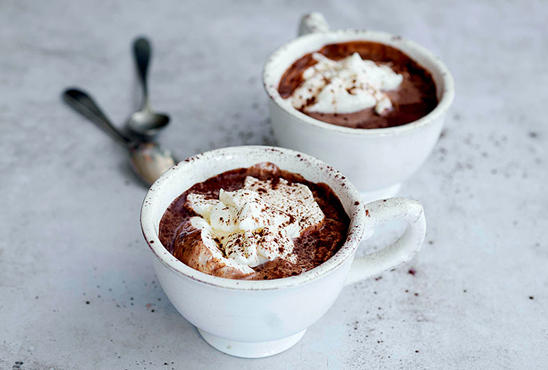Une tasse de cacao, ça réchauffe et ça rend heureux.