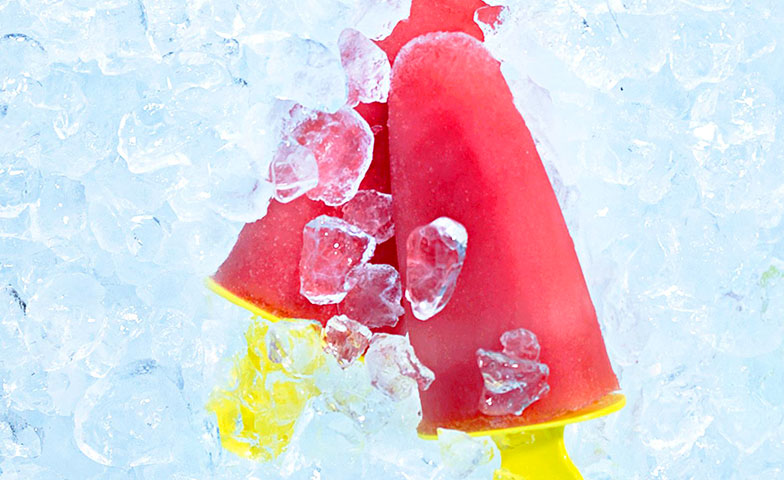 Ein Wassermelonenglace ist im Sommer ein Hit.