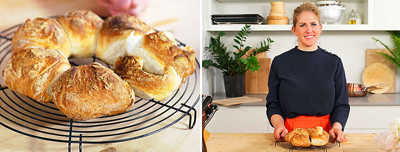 Kitchen hack: petits pains croustillants