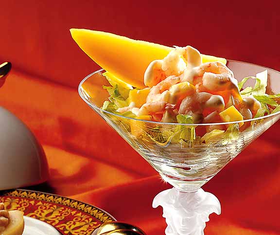 Crevetten-Cocktail mit Mango