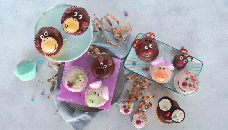 Muffins pour un goûter d'anniversaire: 9 idées amusantes pour les décorer