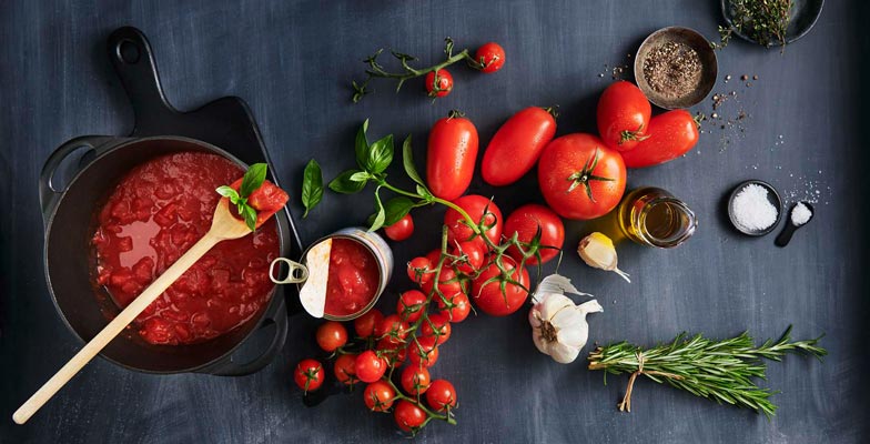 Des tomates bien mûres: la base idéale pour plusieurs délicieuses sauces.
