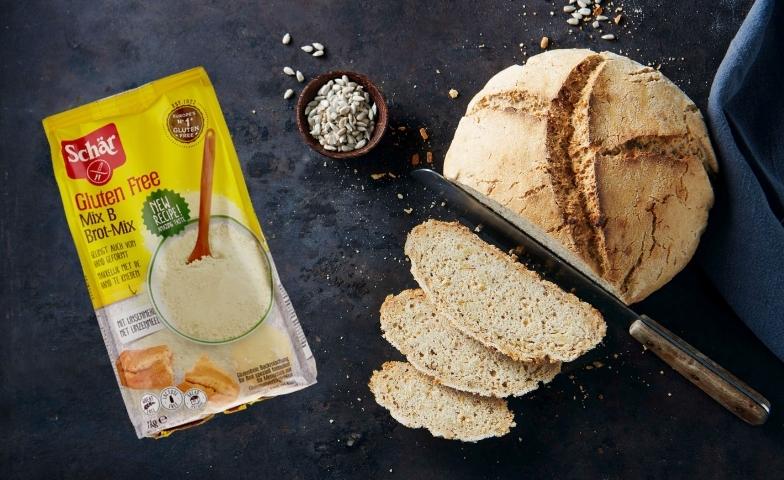 Réussite garantie avec Mix B, un mélange de farine à pain sans gluten. Il est en vente chez Coop.