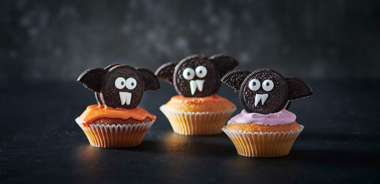 Fast zu herzig zum Essen: Fledermaus-Muffins.