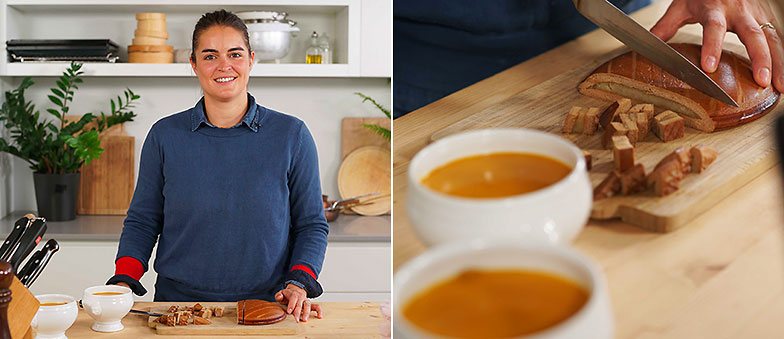 Kitchen hack: garniture de soupe en pain d’épice
