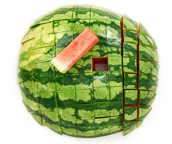 Wassermelone für die Party