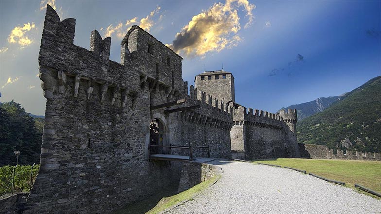 Les châteaux de Bellinzone ont été déclarés patrimoine mondial de l’UNESCO.