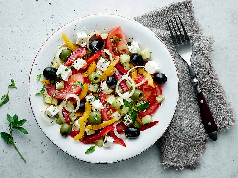 Salade grecque à la feta - Yuka