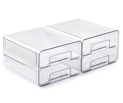 Boîte pour frigo, à tiroirs – 2 pièces