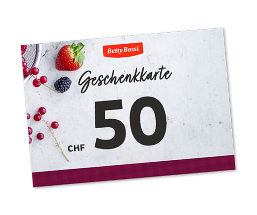 Betty Bossi Geschenkkarte CHF 50.00