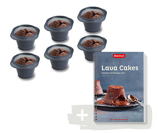 Lava Cakes, Buch + 6 Backförmchen - Kombi