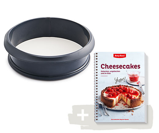 Cheesecakes, livre de pâtisserie, Ø 23 cm + moule à charnière - combo