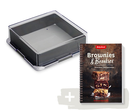 Brownies & Brookies, Buch + Backform Brownies - Kombi