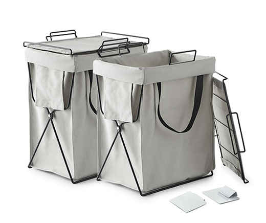 Betty Bossi Recycling-Tasche mit Halterung, 30 l - 2 Stück