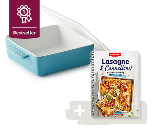Lasagne & Cannelloni, Buch + Lasagneform - Kombi