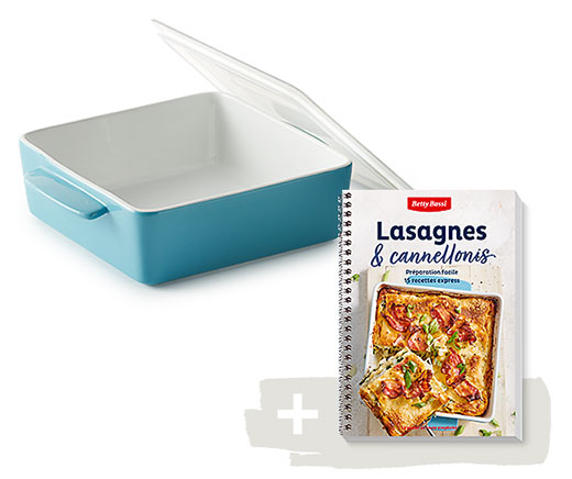 Lasagne & cannelloni, livre + moule à lasagne - combo