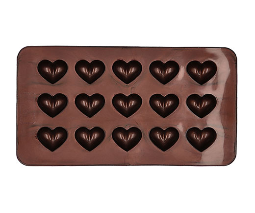 Birkmann Moule à chocolat en forme de cœur, silicone