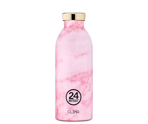 24 Bottles bouteille isotherme Clima «Marbre Rose» 0.5 l