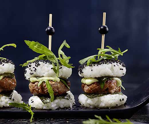 Mini-sushi-burgers