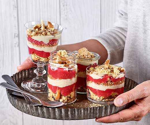 Rotes Apfel-Trifle