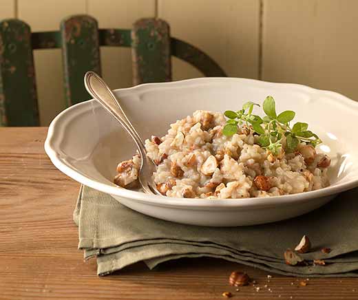 Haselnuss-Risotto