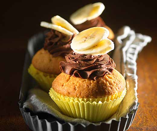 Bananen-Cupcakes