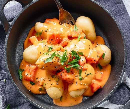Tomaten-Fondue-Kartoffeln