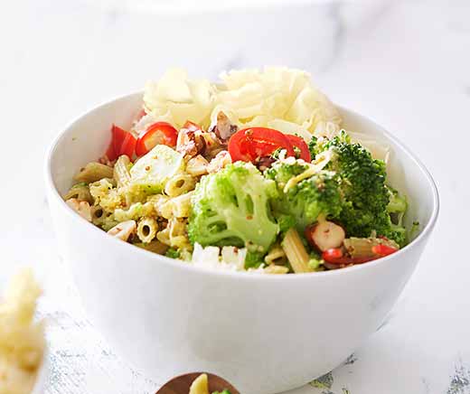 Salade relevée pâtes-brocoli