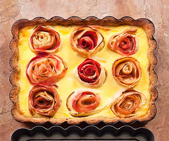 Gâteau aux pommes «bouquet de roses»