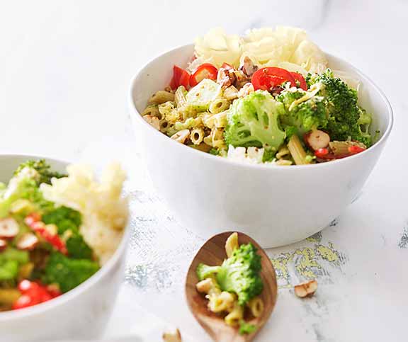 Salade relevée pâtes-brocoli