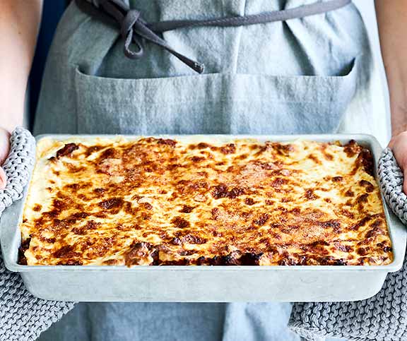 Lasagne al forno aux lardons