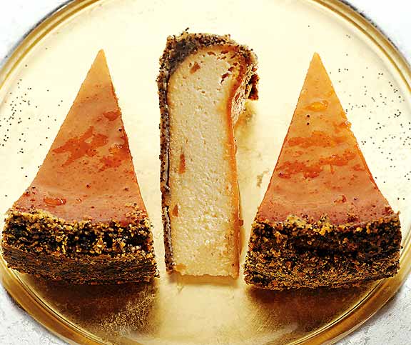 Cheesecake au pavot et à l’orange
