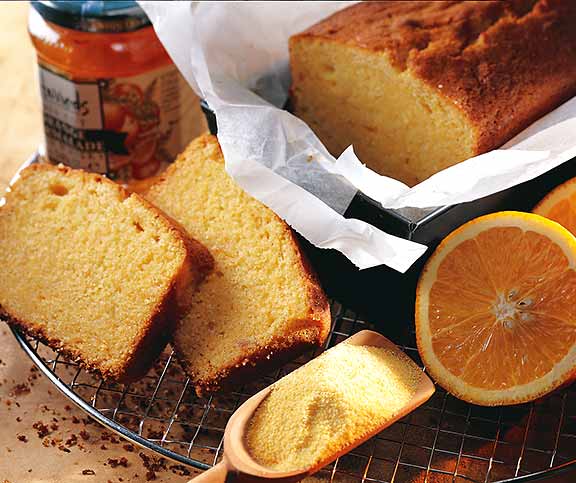 Orangen-Mais-Cake