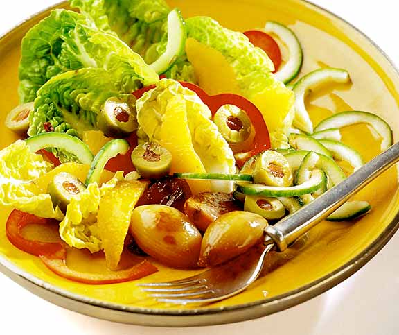 Salade d’olives (Ensalada de aceitunas rellenas)