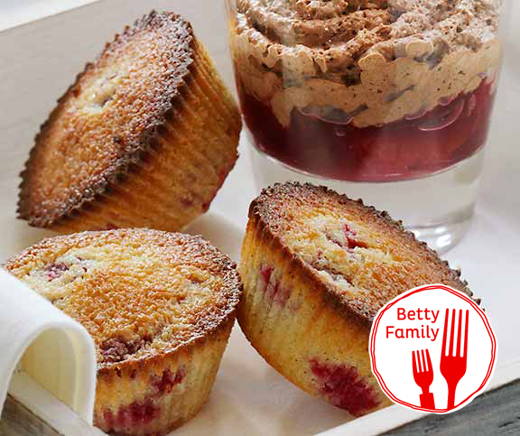 Muffins framboises-coco