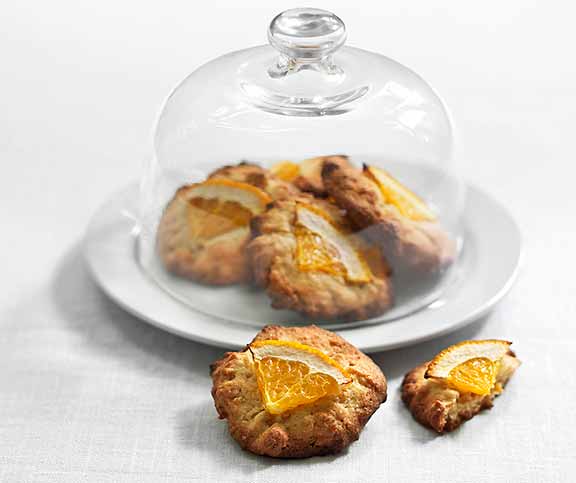 Orange cookies in love