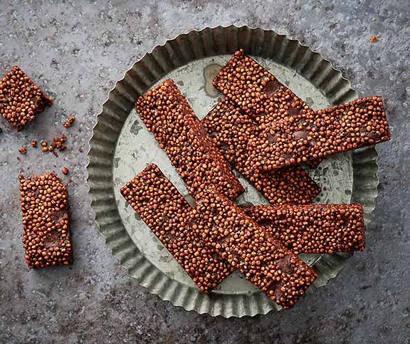 Barres quinoa-choco