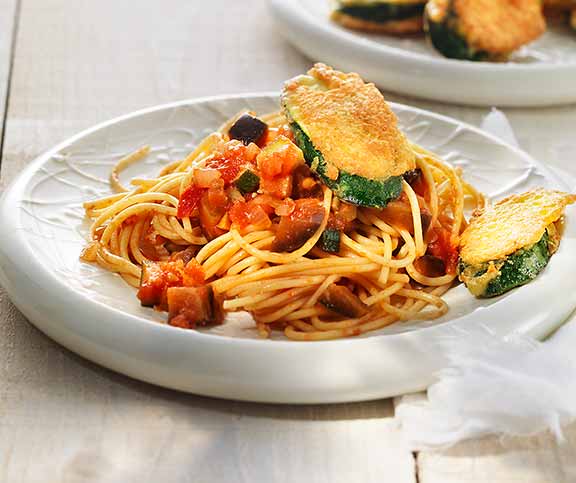 Spaghettis aux tomates